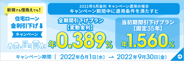 住宅ローン金利引き下げキャンペーン